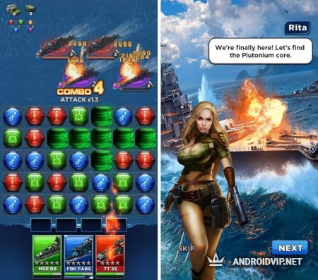 Игра Battleship & Puzzles: Warship Empire на Android